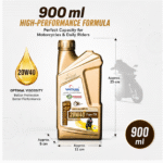 Vaisan Bio Power Gold Hi-Tech 4T 20W40 Engine Oil – Advanced Motorcycle Engine Protection, Smooth Performance & Longer Engine Life (900ml - Image 3