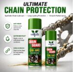 Vell Oils Chain Guard CG-100 Synthetic Chain Lubricant Spray | Anti-Wear, Water Resistant & High Adhesion Formula | Smooth Chain Performance | 500ml