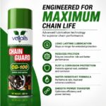 Vell Oils Chain Guard CG-100 Synthetic Chain Lubricant Spray | Anti-Wear, Water Resistant & High Adhesion Formula | Smooth Chain Performance | 500ml - Image 2