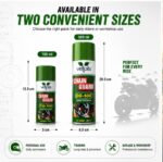 Vell Oils Chain Guard CG-100 Synthetic Chain Lubricant Spray | Anti-Wear, Water Resistant & High Adhesion Formula | Smooth Chain Performance | 500ml - Image 3